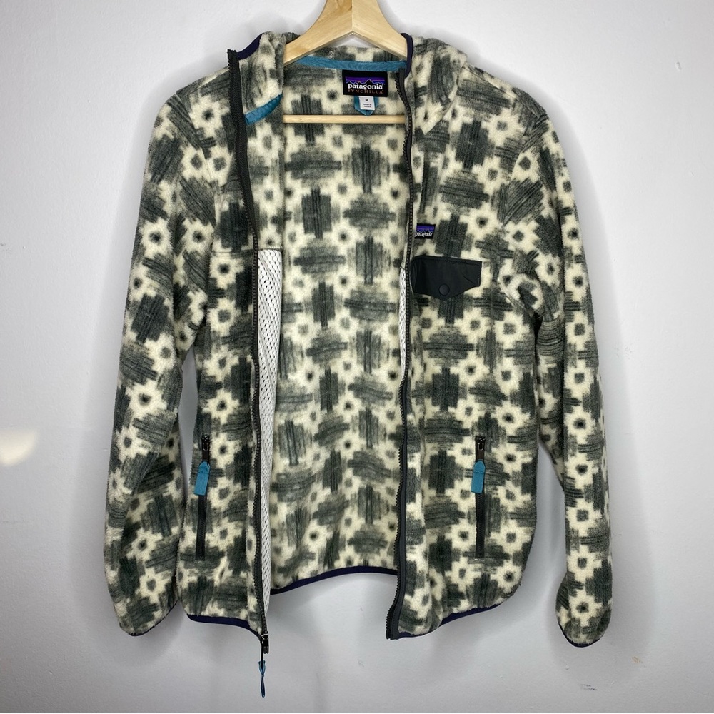 Patagonia Synchilla Fleece Jacket Women Medium Southwestern Aztec Print Full Zip - Picture 6 of 6